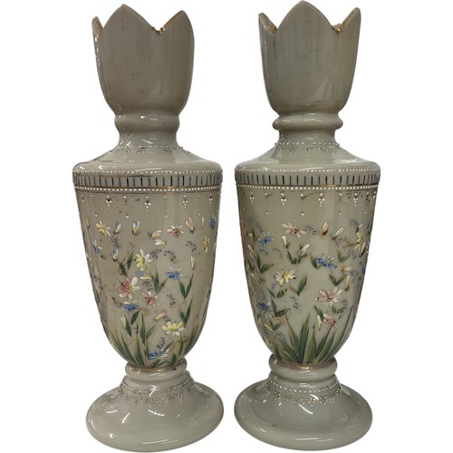 Moser opaline glass - opaline, footed