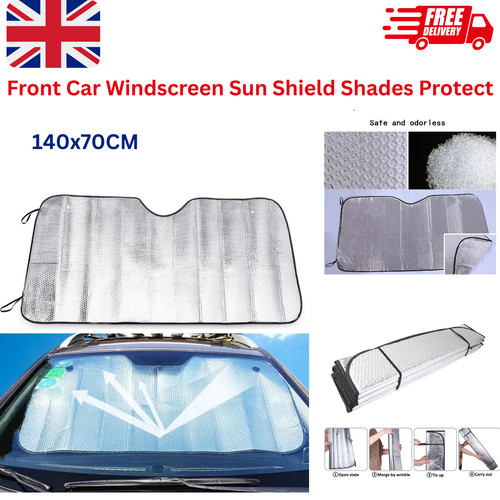 Front car windscreen sun shade - front,