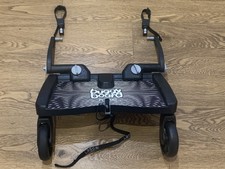 LASCAL BUGGY BOARD MAXI IN BLACK/GREY  WITH UNCUT STRAPS & CONNECTORS