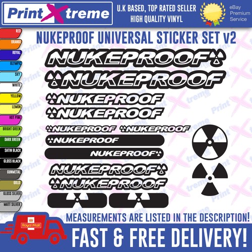 Nukeproof bike decal stickers - nukeproof,