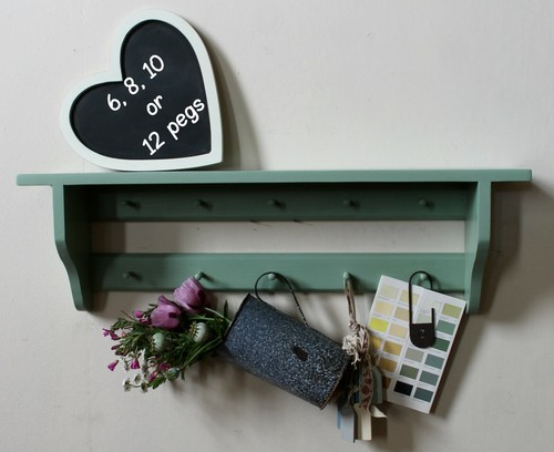 Wooden wall shelf - shelf, cup