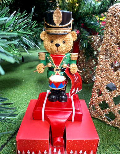 Teddy bear soldier stocking - bear,