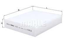 Cabin filter Particulate Filter LA 251 KNECHT for SMART MITSUBISHI