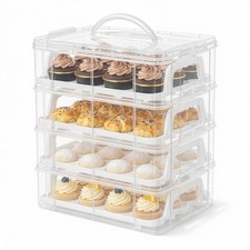Four-Tier Cupcake Carrier with