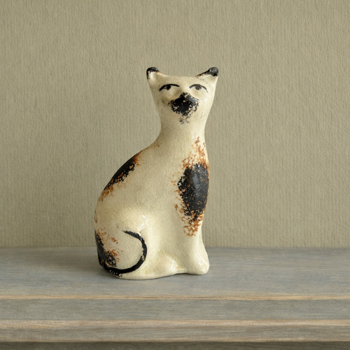 19th century staffordshire cat - century,