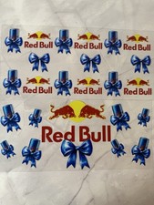 2x Blue Bows Red Bull 16oz Uv
