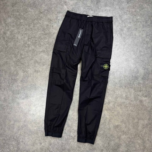Stone island black tela cotton - stone,