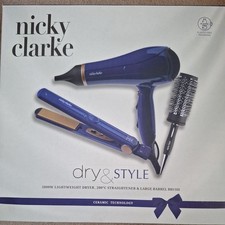 Nicky Clarke Hair Styling Tool Multistyler Steam Black Blue NGP301 Hair Styling