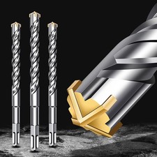 SDS-Plus Masonry Drill Bits 6mm-32mm Carbide Cross Tip for Brick Concrete Stone
