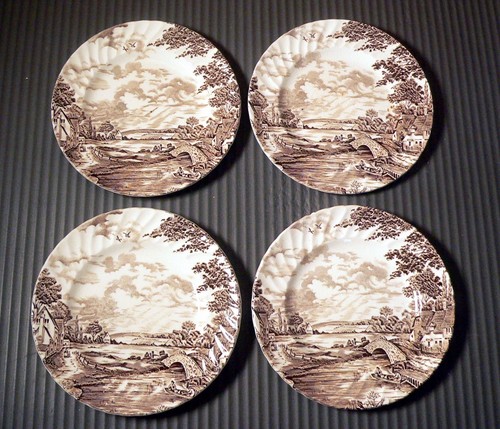 Four vintage ridgway brown - four,