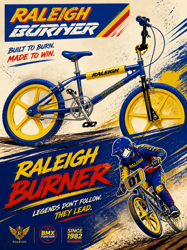 Classic raleigh burner bmx - raleigh,