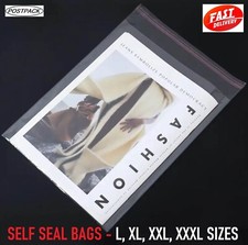 Cellophane Bags Large Self Adhesive Seal Clear Plastic Bags for Clothes A2 A3 A4
