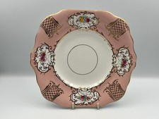 Rare 1930/1941 Sampson Smith Wetley China Sandwich Plate, [Pattern Number 7938].