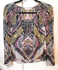 Odd Molly Silky Top. Size 1. Small. Excellent Condition. Beautiful Print.