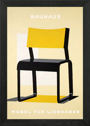 Bauhaus chair poster - chair,