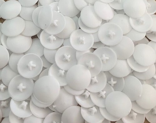 Plastic white press fit - plastic,
