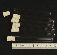 8ml Pyrex Glass Test Tubes x 6