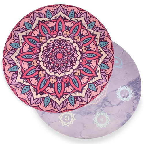 Round yoga mat meditation - mat,