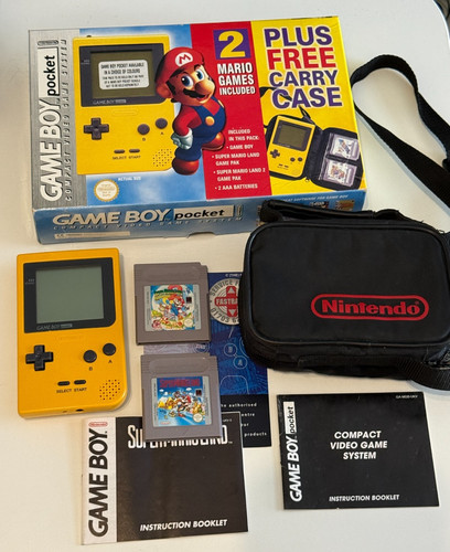 Nintendo gameboy pocket yellow - gameboy,