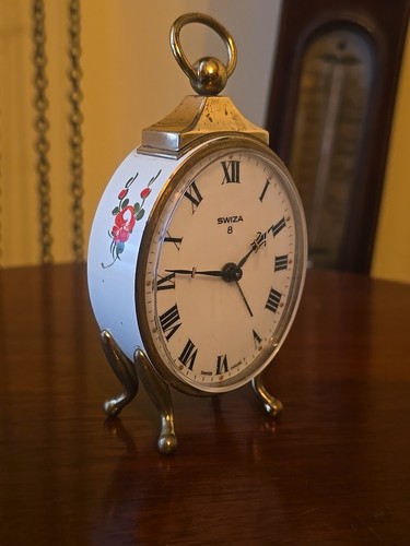 Swiza day alarm clock swiss - swiza, 8-day