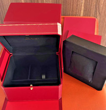 Cartier red burgundy watch box - red,