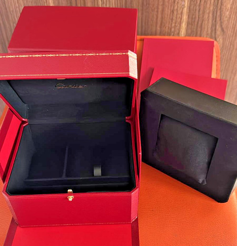 Cartier red burgundy - cartier, box