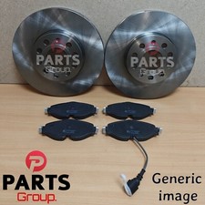 FOR VW SCIROCCO R 2.0 MK3 FRONT BRAKE DISCS 345MM VENTED & FRONT PADS