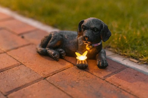 Solar dog garden - dog,