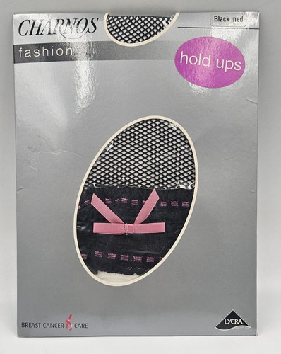 Charnos fishnet hold - fishnet, black