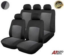 Car Seat Covers Full Set Premium Grey Fabric For Skoda Octavia Superb Fabia
