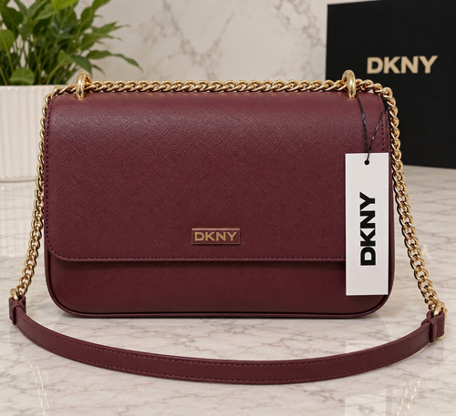 Dkny burgundy saffiano - dkny,