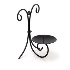 Black Metal Scroll Wall Sconce