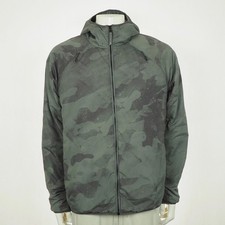 Viktos Alpha Dawn Insulated Jacket Mens Large Gray Camo Full-Zip Hoodie Hooded