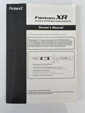 Original Manual Roland Fantom XR Rack