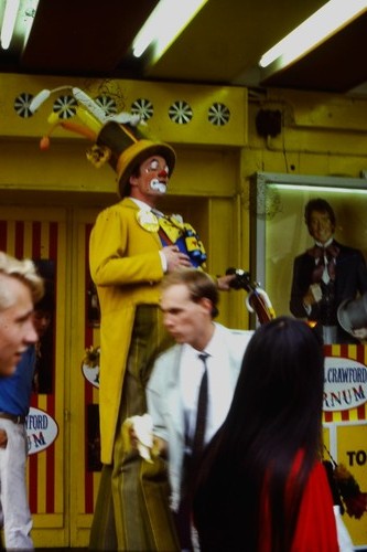 1984 clown stilts - 1984, on