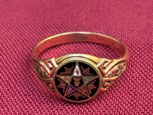 Vintage gold masonic order - 9k,