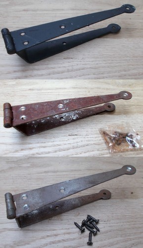 Cranked strap hinges - hinges, steel
