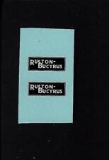 DINKY 975 RUSTON BUCYRUS EXCAVATOR TRANSFERS / DECALS
