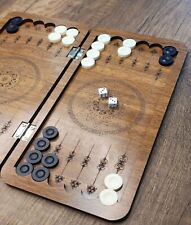 Mini Portable Travel Size Pocket Backgammon Set Board Game Camp Picnic Gift Idea