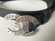 Chanel Vintage Black Leather