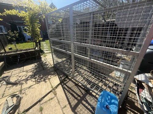 Heavy duty metal storage cage - metal,