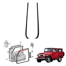 Fit Toyota Land Cruiser 2Door BJ42 FJ40 HJ47 Front Door Glass Inner Weatherstrip