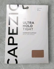 CAPEZIO Girls Footed Tight Matte,Semi-Opaque Ultra Hold Size M/S Light Suntan