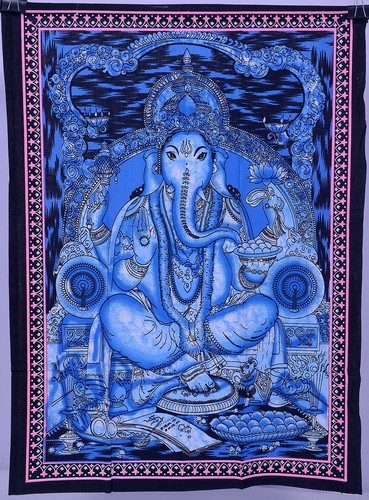 Indian lord ganesha tapestry - indian,