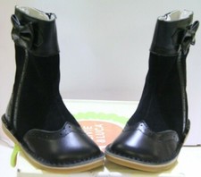 LIVIE & LUCA 'WHITNEY' BLACK CLASSIC SMOOTH LEATHER UK SIZE UK 8 JR EU 25