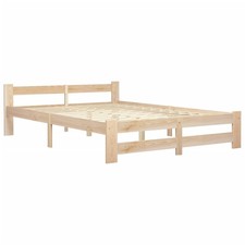 Solid Pine Wood Bed Frame Furniture Bedstead Multi Colours Multi Sizes vidaXL
