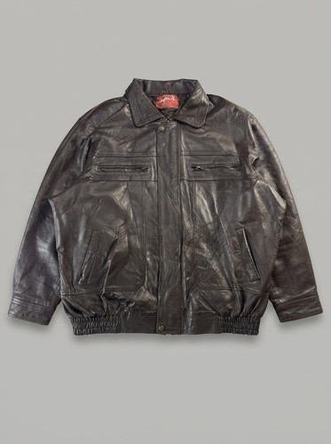Vintage 90s brown real - 90s, leather