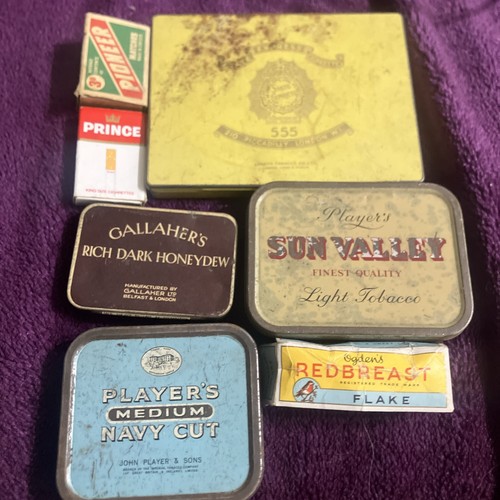 Tobacco cigarette tin - tobacco/cigarette,