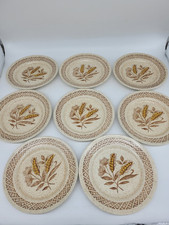 Homespun Churchill Side Plates X8 Stonecast Cornfield 17cm New Set Of 8 vintage