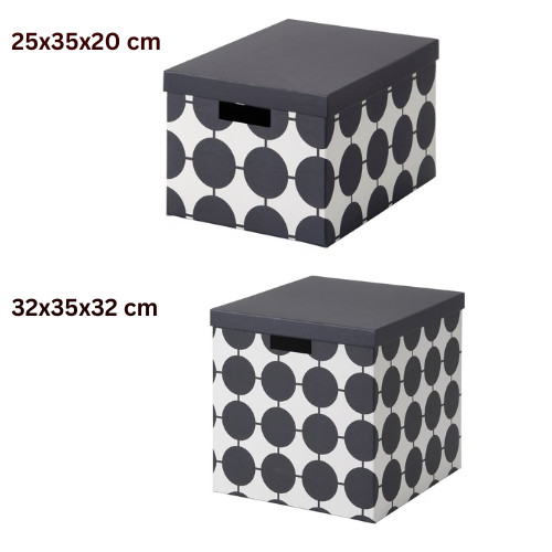 Ikea tjena storage boxes with - ikea,